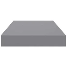 vidaXL Étagères murales flottantes 2 pz Grigio 40x23x3,8 cm MDF - Grigio - Visualizzare 8