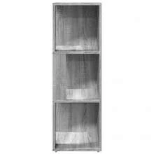 vidaXL Armário de ângulo Sonoma cinza 33x33x100 cm Bois d'ingénierie - Cinza - Ver 5