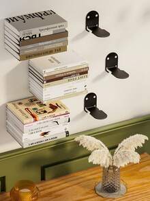 Bộ 1/2/4 kệ treo tường, giá sách vô hình, kệ trưng bày treo tường, thích hợp cho văn phòng, phòng chơi game, nhà bếp, có thể dùng để đựng sách, cây cảnh và đồ trang trí nhà cửa. Kệ lưu trữ treo tường, không cần lắp ráp. - Nhiều màu - Xem 7