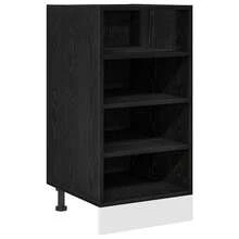 vidaXL Mobile da cucina basso Chêne nero 40 x 44,5 x 81,5 cm - nero - Visualizzare 2