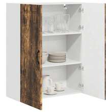 vidaXL Armoire de cuisine avec étagère Chêne fumé 80 x 31 x 100 cm - Tabac - Voir 3