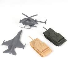 Military Naval Ship Aircraft Carrier Toy Set, Includes Small Model Planes, Destroyers, Battleships And Supply - Black and Gray - View 14