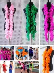 Elegant Faux Feather Scarf,Goose Feather Scarf, Feather Boa Women's Feather Scarf- Lightweight Vibrant Colors,Suitable For Party Costumes, Weddings, Center Decorations, Concerts, Clothing And Home Decoration - Multicolor - View 3