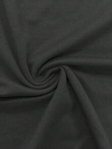 优雅不对称单肩镂空褶裥长袖上衣，适合派对和聚会，春夏新品，夏季衬衫，夏季服装 - 黑色 - 查看 8