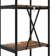 vidaXL Étagère Chêne fumé 40 x 30 x 146 cm Bois d'ingénierie - Tabac - Voir 9