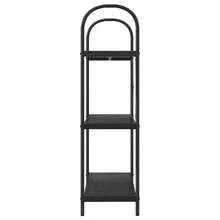 vidaXL Étagère Chêne noir 80 x 30 x 109 cm Bois d'ingénierie - Noir - Voir 6