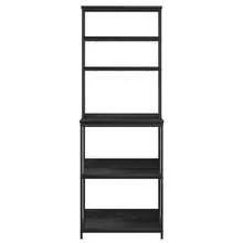 vidaXL Tavolino da cucina Chêne nero 60 x 40 x 168 cm - nero - Visualizzare 6