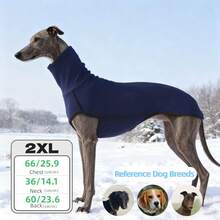 1pc Pet Hoodie, New Pet Clothes, Solid Color Patchwork Pet Dog Clothes, Warm High Collar Dog Apparel - Multicolor - View 28