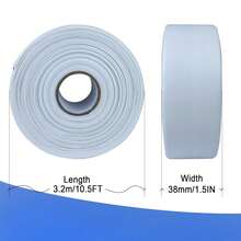 1roll Waterproof Sealing Caulk Tape, Self Adhesive Sealant Strip For Bathroom, Toilet, Kitchen Countertop, Toilet, White - White - View 8