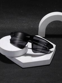 1副男士运动护目镜，轻巧镜框，佩戴无压迫感，适合户外骑行，带眼镜盒 - 彩色 - 查看 9