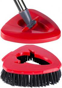 Scrub Brush With Refill Base, Spin Mop Head Scrubber Replacement Compatible With O Cedar EasyWring 1-Tank System, Hard Bristles Floor Scrubber, Tub &Amp; Tile Cleaning Brush For Bathroom, Kitchen, Patio - ColorC - 查看 8