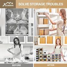 27er Pack Luftdichte Vorratsbehälter | Polypropylen Behälter Set mit Deckeln für Müsli, Pasta, Mehl & Zucker, Spülmaschinenfest, Gull Wing Verschluss, Vielseitig Einsetzbar - 27. Straße - Übersicht 5