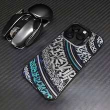 Srtstc グラフィックフォンケース、Phone 16、15、14、13、12、11 Pro Max、X、XR、XS Max、8、7 Plusと互換性あり、耐衝撃性マットバックを用意するえています。 - 半透明の黒 - チェックする 4