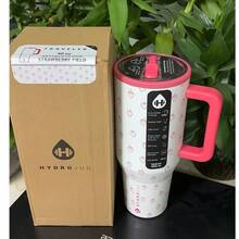 Hydro Jug Traveler 40oz / 32oz Espresso, Cherry, Rodeo, Autumn Checkers, Pink Gingham, Blair, Stella,Etc. Multiple Style Options. Triple-Wall Insulated Stainless Steel With Straw Cup. The Pattern Is Exquisite. Flip-Straw, 24 Hours Cold, Completely Leak-Proof. Suitable For Camping, Work, Indoor Use. Suitable For Water, Iced Tea Or Coffee, Ice Drinks , Hot Drinks, Juice. It Is Also Very Suitable To Be Given As A Gifts. ( 1183 Ml / 945 Ml ) - Nhiều màu - Xem 13