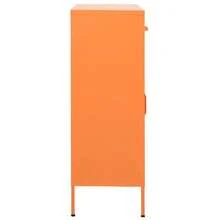 vidaXL Aufbewahrungsschrank Orange 80x35x101,5 cm Stahl - Orange - Übersicht 4