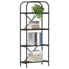vidaXL Étagère Chêne nero 60 x 30 x 146 cm Bois d'ingénierie - nero - Visualizzare 3