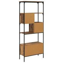 vidaXL Bibliothèque Bois Ancien 76 x 33 x 188,5 cm Bois d'ingénierie - Tabac - Voir 7