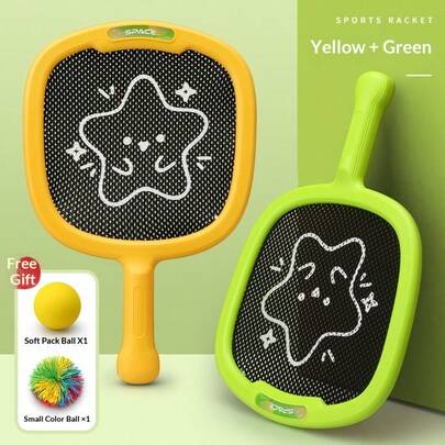 Portable Paddle Board & Resistance Ball Set, Suitable For Indoor/Outdoor Activities, Beginner Or Intermediate Sports Games, Swinging Racket For Beach, Pool, Backyard, Playground, Lawn, Park Or Court