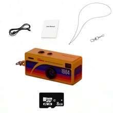 G6 Ultra-Portable HD Mini Digital Camera With Interchangeable Lens And Manual Mode - Effortless Mobile Upload For Vlogging, Travel, Parties, And Student Life (SUNSET STYLE YELLOW) - Mini Keychain Camera, Thumb Camera, 1080P FHD Retro Digital Camera, Compact Vintage Micro Cameras - Perfect Birthday Gifts - 黃色 - 查看 10
