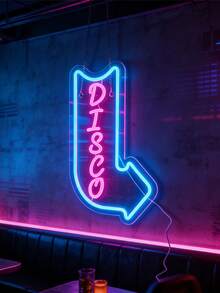 1 Peça Sinal de Néon Multicolorido Divertido dos Anos 80, Luz Decorativa de Parede a LED Alimentada por USB, Perfeita para Decoração de Homens, Bar, Clube, Quarto, Festa, Presente Ideal de Aniversário e Feriado - luz policromática - Visão 4