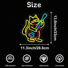 1 Peça Sinal de Néon Multicolorido Divertido dos Anos 80, Luz Decorativa de Parede a LED Alimentada por USB, Perfeita para Decoração de Homens, Bar, Clube, Quarto, Festa, Presente Ideal de Aniversário e Feriado - luz policromática - Visão 15