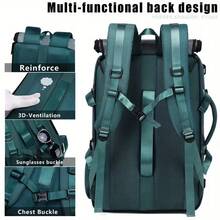 Mochila de viaje para mujer, mochila personal de gran capacidad, mochila aprobada por aerolíneas con compartimento para zapatos, mochila para portátil de 17 pulgadas, bolsa de trabajo, gimnasio y fin de semana, convertible a mochila y bolso de hombro - azul real - Ver 4