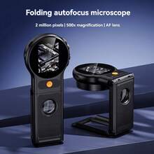 The Inskam 500X Magnification Portable Handheld Automatic Focus Digital Microscope Features Dual Battery And USB Power Options, Compatible With Computers, Suitable For Maintenance, Soldering, Scientific Research, Testing, Biological Exploratio - Multicolor - View 5