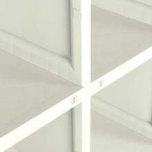 vidaXL Armadio in plastica 79x43x125 cm design bois gelato alla vaniglia - Beige - Visualizzare 7