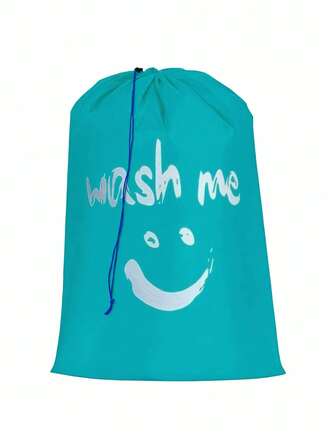 1 قطعة كيس غسيل بسحاب - مصنوع من قماش البوليستر - كيس تخزين الملابس مع إغلاق بسحاب