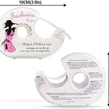 Cinta Doble Cara Para Ropa, 3PCS De 5m Cinta Adhesiva Doble Cara Transparente Para Cuerpo y Piel, Cinta Adhesiva Extra Fuerte Porttil Con Cortador, Cinta Doble Cara Para Telas, Vestidos - como se muestra en la figura - Ver 3