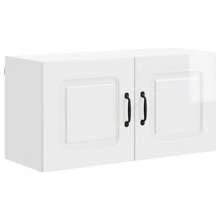 vidaXL Armario de cocina Kalmar blanco brillante 80 x 31 x 40 cm - Blanco - Ver 2