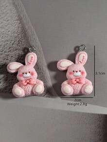 10/30/50pcs Resin Pendant Dog, Penguin, Rabbit Necklace Earring DIY Jewelry Making Cute Animal Pet Earrings Necklaces Keychains Charms