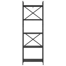 vidaXL Étagère Chêne nero 56 x 34 x 171 cm Bois d'ingénierie - nero - Visualizzare 5