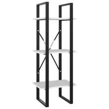 vidaXL Biblioteca de 5 niveles blanca 40x30x175 cm Bois ingénierie - Blanco - Ver 5