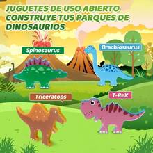 Nasjac Juguete Bloques Magnéticos 3D 54/90 Pzs Juguetes de Construcción Imanes Stem Bloques de Juguete Dinosaurios para Niños Imán Tile Magnética Construcción Regalo para Niños Juguetes Educativo - como en la foto - Ver 3
