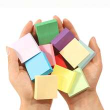 2/10pcs 200/1000pcs Mini Memo Pads, Small Square Sticky Notes, Compact Design Suitable For Office, School Or Home Use - one-size - View 1