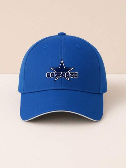 Casual Adjustable Sandwich Baseball Cap For Men And Women   Cowboys Star Logo Design With Bold Team Name Embroidery   Perfect For Everyday Wear Sports Activities And Outdoor Adventures Lightweight Breathable Fabric With Comfortable Fit And Easy Size Adjustment For All Head Sizes