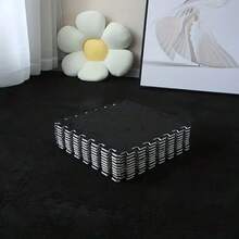 12片装方形拼图地毯垫，客厅沙发全覆盖拼图地垫，方形拼图风格床边地毯卧室地垫 - 彩色 - 查看 7