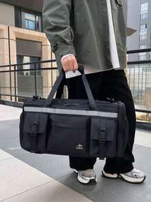 1 ba lô du lịch unisex - Túi thể thao đa năng dung tích lớn với ngăn đựng đồ ướt/khô, dây đeo vai ẩn và tay cầm kéo | Túi hành lý thời trang dành cho giới trẻ, có sẵn màu đen/vàng/xám/xanh nhạt | Phong cách thể thao hiện đại, phù hợp cho những chuyến đi ngắn và những cuộc phiêu lưu trong thành phố. Túi hành lý, túi du lịch, túi xách tay, túi qua đêm, dung tích lớn, bền chắc, túi du lịch, đồ dùng cần thiết cho chuyến đi biển, kỳ nghỉ, dành cho nam và nữ. - Nhiều màu - Xem 8