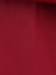 Abito elegante da sera per ragazze pre-adolescenti, in raso tinta unita con decorazione floreale, corto davanti e lungo dietro con strascico, adatto per matrimoni, lauree, feste da ballo, non include fascia per capelli - Bordò - Visualizzare 11