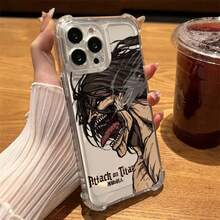 Attacks Anime On Titans Hot Cool Phone Case Clear For  17 16 14 15 11 12 13 Pro Max 16E Plus 17 Air Soft Shockproof Coverfunda Para  17 Pro Forros Para  Cheap  17 Case Valentine's Day - 混合顏色2 - 查看 11