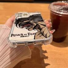 Attacks Anime On Titans Hot Cool Phone Case Clear For  17 16 14 15 11 12 13 Pro Max 16E Plus 17 Air Soft Shockproof Coverfunda Para  17 Pro Forros Para  Cheap  17 Case Valentine's Day - 混合顏色2 - 查看 6