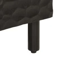 vidaXL Tables de chevet 2 pcs noir 40x33x46 cm bois de manguier solide - Noir - Voir 9