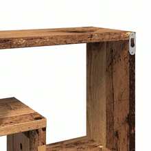 vidaXL Wandregal, Antik-Holz-Finish, 85 x 16 x 52,5 cm, Holzwerkstoff - Braun - Übersicht 8
