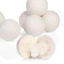 6pcs Reusable Wool Dryer Balls, Natural Fabric Softener, Laundry Dryer Accessories, Help Reduce Static And Shorten Drying Time, Gentle On Clothes, Ideal For Daily Home Laundry, Perfect For Dorm, College Student, Laundry Room Essentials - Multicolor - View 12