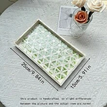 1 Stück INS Stil Dekoschale mit Muscheleinlage, bunte Patchwork Quadrate, handgefertigt. Geeignet zur Dekoration von Wohnzimmer Couchtisch, Esstisch und für den täglichen Gebrauch. Kann auch als Geschenk oder Partytischdekoration verwendet werden.