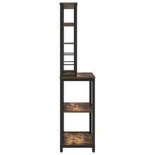 vidaXL Küchenregal, geräucherte Eiche, 80 x 40 x 168 cm - Braun - Übersicht 7