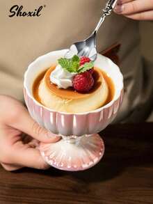 shoxil 1pc Dessert Bowl, Snacks Cup, Fruit Tray, Serving Plate, Mermaid Shaped Dish Bowl, Ice Cream Cup For Trifle Parfait Sundae And Nuts, Home/Kitchen/Office - Dessert Cup - View 4