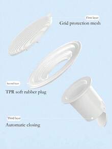 1pc Drain Deodorizer, Drain Odor Cover, Auto-Close Drain, Anti-Insect & Odor, Auto Drainage Opening, Bathroom Drain Deodorizer, Sealed Drain Core, Suitable For Hotel, Bathroom, Kitchen