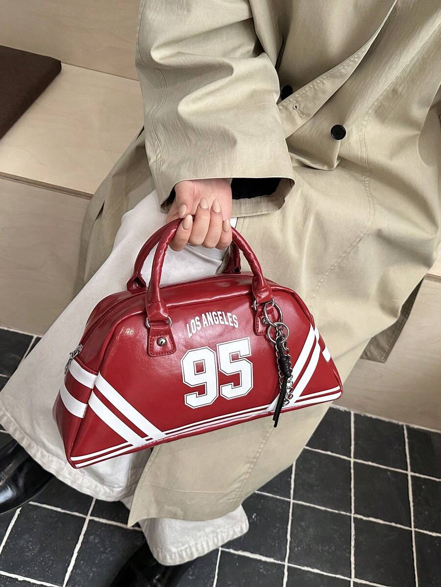 New Bowling Ball Shaped Handbag For Women, Fashion Versatile Shoulder Bag With Premium Quality